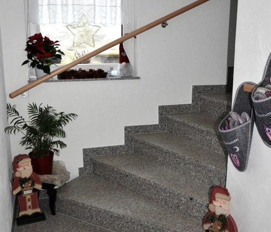 Winter trapdecoratie