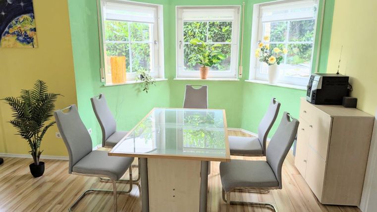 Modern and spacious dining room
