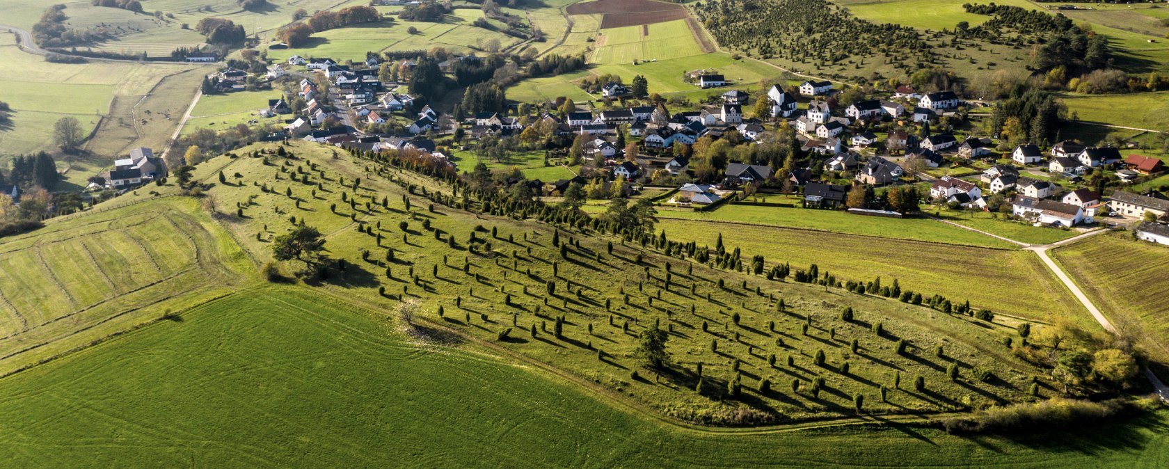 Calvary from the air, EifelSpur Tuscany of the Eifel, © Eifel Tourismus, D. Ketz