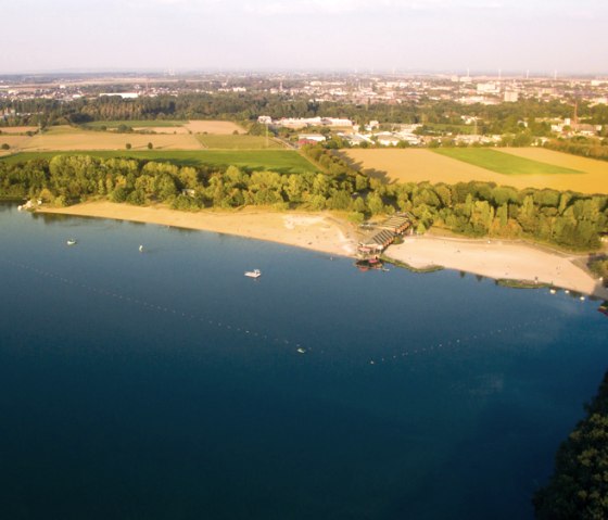 Uitzicht op het zwemmeer Gürzenich, © Tim Hendrics