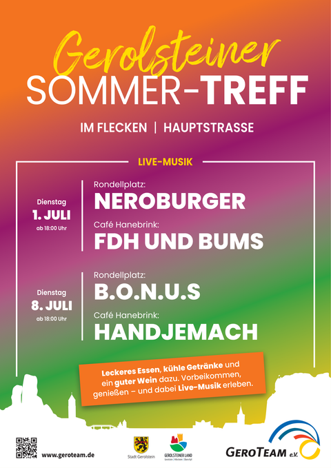 Poster voor de Zomertref 2025 met programma