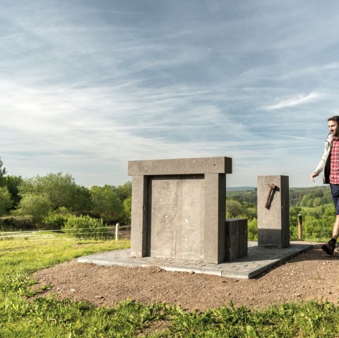 Randonnée sur le sentier des volcans : Trône de Vulcain, © Eifel Tourismus GmbH, D. Ketz