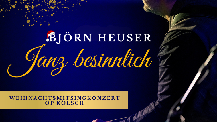 Plakat Björn Heuser mit Gitarre