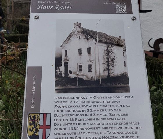 Huis Rader, Station 2, dorpsrondleiding, © Tourist-Information Wittlich Stadt & Land