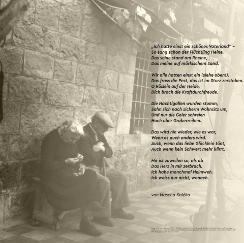 Poème de Kaleko, © Chris Marmann