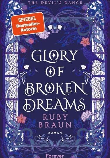 Couverture mauve du livre "Glory of Broken Dreams
