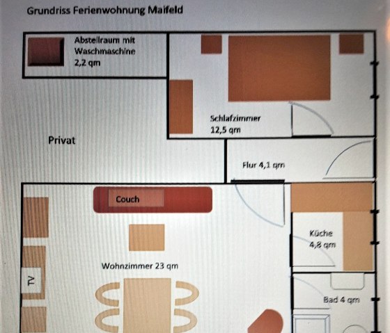 Plan de l'appartement