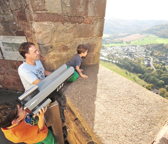 Uitzicht vanaf Kasteel Nideggen in het Rurdal, © Rureifel-Tourismus e.V. | Roman Hövel