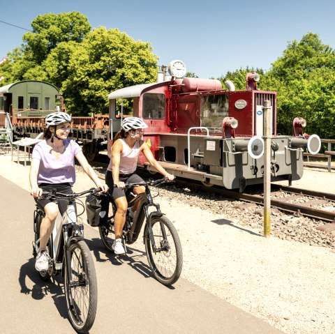 Spoorwegmuseum in Pronsfeld op de fietsroute Eifel-Ardennen, © Eifel Tourismus GmbH, Dominik Ketz