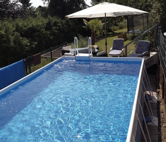 Pool and seating area
