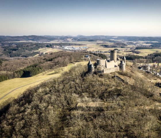 Vue sur le château de Nürburg, © Eifel Tourismus GmbH, D. Ketz