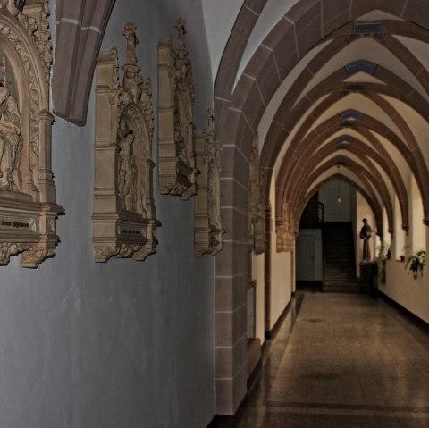 Uitzicht op de abdij van Mariawald