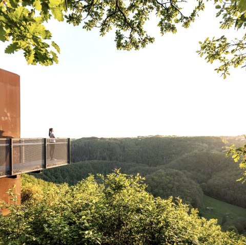 Skywalk bij de Eifelblick "Achterhöhe"., © GesundLand Vulkaneifel/D. Ketz