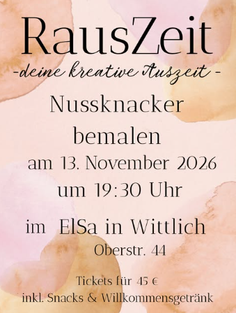 Ein kreatives Event zur Gestaltung von Blumentöpfen findet am 02. Oktober 2026 in Wittlich statt. Inklusive Snacks und einem Willkommensgetränk.