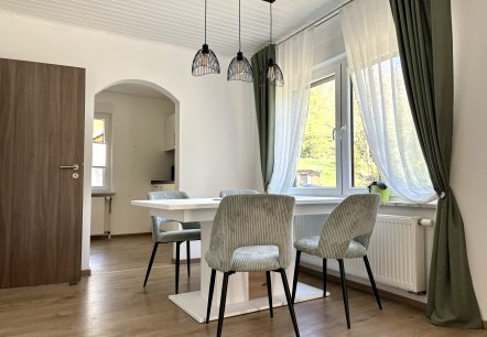 Essbereich lädt zum Verweilen ein, © Ferienwohnung in der Stegwiese
