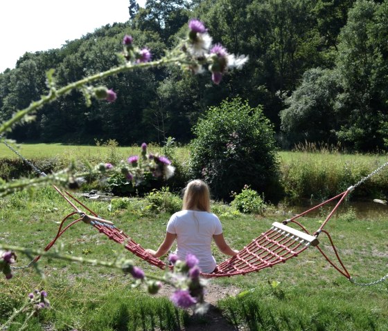 Mindfulness punt met hangmat, © GesundLand Vulkaneifel