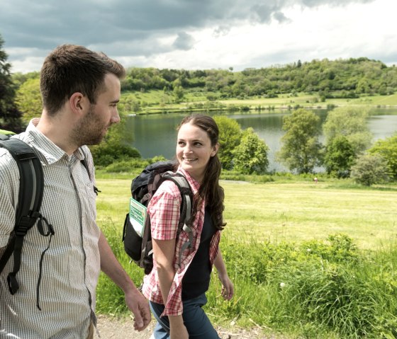Wandelaars op het Vulcano-pad, © Eifel Tourismus GmbH, Dominik Ketz