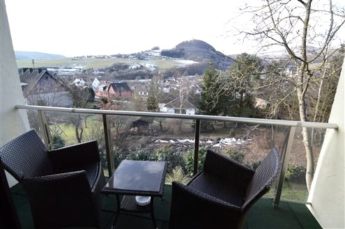 Double room suite Olbrück Castle view