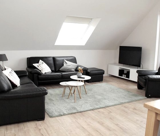 Panoramic view living room