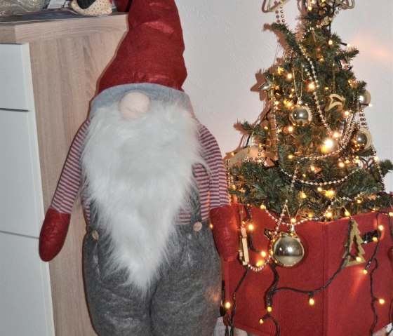 Kerstdecoratie ontbijtruimte