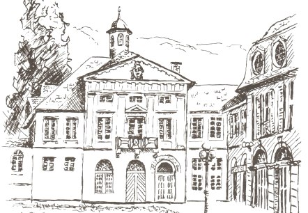 Historisches Bad Bertrich_Zeichnung, © Archiv GesundLand Vulkaneifel