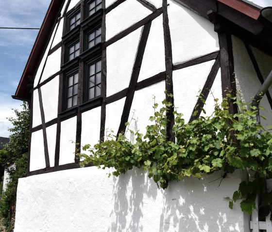 streetview to developed half-timber barn, © Pannhausen