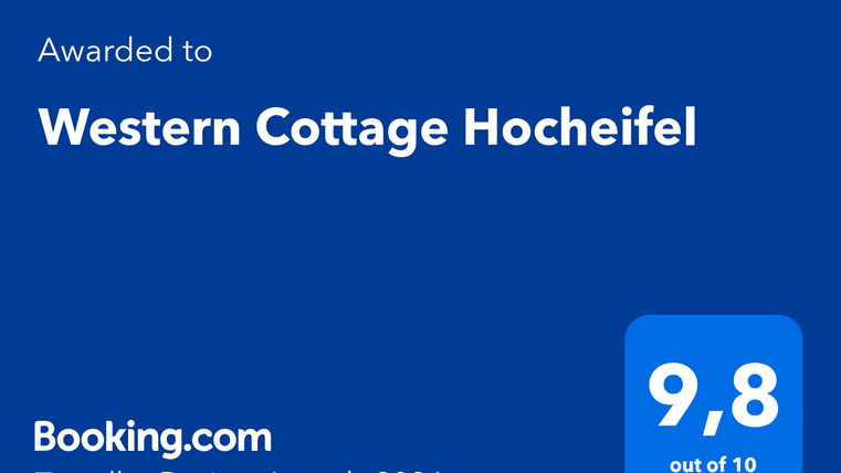 Une distinction pour le Western Cottage Hochaus. Il reçoit une note de 9,8 sur 10 de Booking.com en 2026.