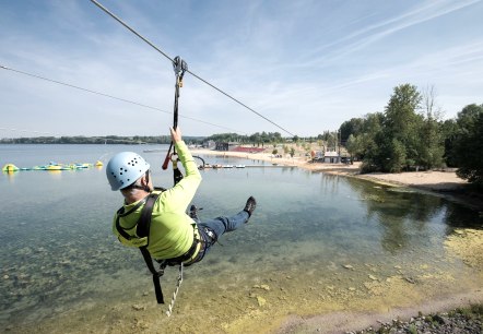 Flug über den See, © Seepark Zülpich