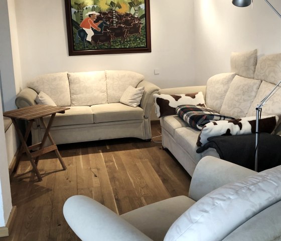 Living room with fireplace
